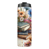 Boeken en Bloemen Thermische Tumbler Thermosbeker (Voorkant)