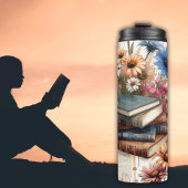Boeken en Bloemen Thermische Tumbler Thermosbeker