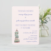 Boeken en bloesems Weddenschappen Kaart (Staand voorkant)