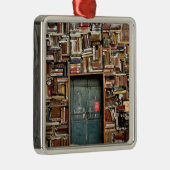 Boeken en boeken metalen ornament (Rechts)
