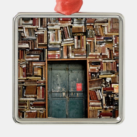 Boeken en boeken metalen ornament (Voorkant)
