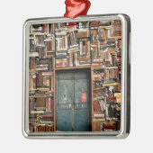 Boeken en boeken metalen ornament (Links)