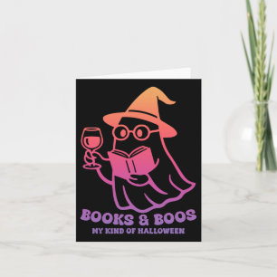 Boeken en boeken Mijn soort Halloween Funny Boo Ha Kaart