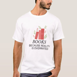 Boeken en botanische gelukzaligheid t-shirt