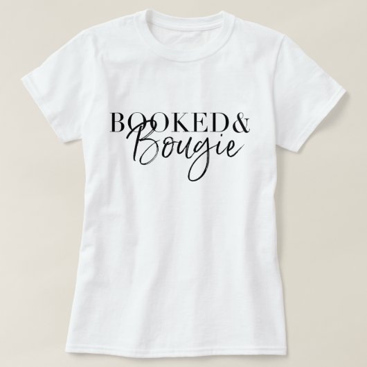 Boeken en Bougie Tshirt (Design voorkant)