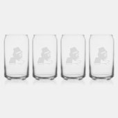 Boeken en bril blikvorm glas (Achterkant)