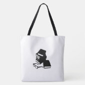 Boeken en brillen tote bag (Achterkant)