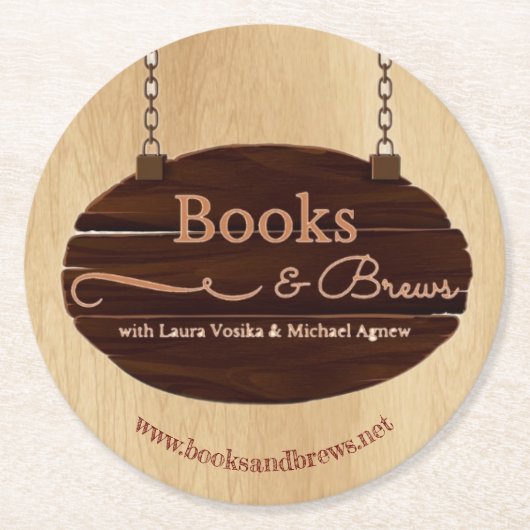 Boeken en Brouwen Onderzetter (Voorkant)