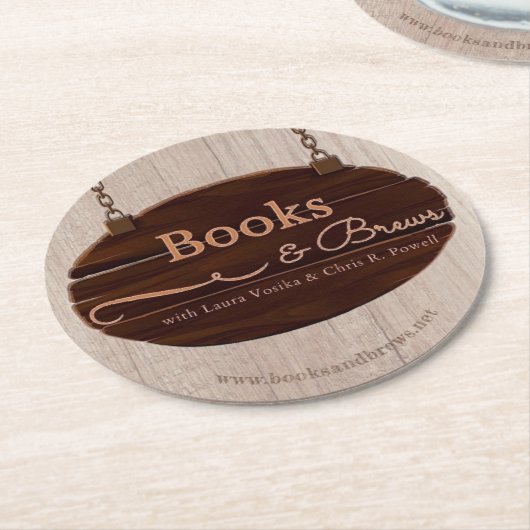 Boeken en Brouwen Onderzetter (Gebogen)