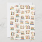 Boeken en Brunch Baby shower Kaart (Achterkant)