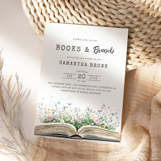 Boeken en brunch boek Vrijgezellenfeest Kaart