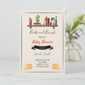 Boeken- en brunch-douchewerk kaart (Staand voorkant)