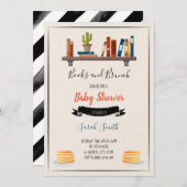 Boeken- en brunch-douchewerk kaart (Voorkant / Achterkant)