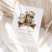 Boeken en brunch gezellige Baby shower uitnodiging