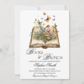 Boeken en Brunch Storybook Baby shower Invitation Kaart (Voorkant)