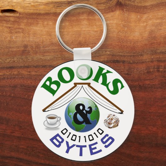 Boeken en Bytes-sleutelhanger Sleutelhanger (Voorkant)