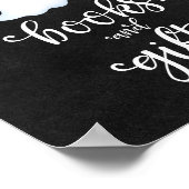 Boeken en cadeaubonnen voor halloween Baby shower Poster (Hoek)