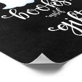 Boeken en cadeaubonnen voor halloween Baby shower Poster (Hoek)