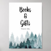 Boeken en cadeaubordje poster (Voorkant)