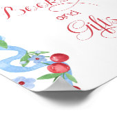 Boeken en cadeaus Cherry op de top Blue Bow Poster (Hoek)