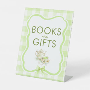 Boeken en Cadeaus Thee Feestje Baby Shower Tafelbo Reclamebord Met Voetstuk