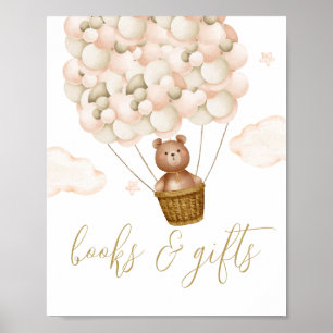 Boeken en cadeautjes voor Baby shower van Teddy Be Poster