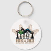 Boeken en Chess Grand Master Sleutelhanger (Voorkant)