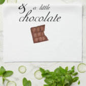 Boeken en chocolade alles wat je nodig hebt theedoek (Gevouwen)