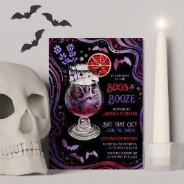 Boeken en drank Halloween kostuums en cocktails Kaart