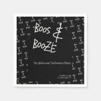 Boeken en drank Halloween Party Zwart-wit