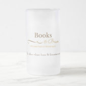 Boeken- en fokbietstaal matglas bierpul (Center)