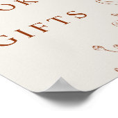 Boeken en geschenken Botanisch Baby shower Poster (Hoek)