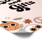 Boeken en geschenken Groovy Halloween Ghost Baby s Poster (Hoek)