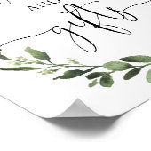 Boeken en geschenken herfst pompoenen baby shower poster (Hoek)