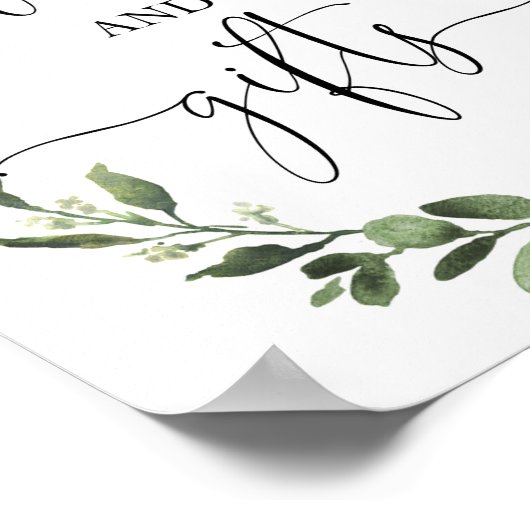 Boeken en geschenken herfst pompoenen baby shower poster (Hoek)