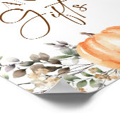 Boeken en geschenken Pompoen herfst Herfst Baby sh Poster (Hoek)