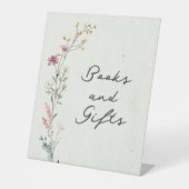 Boeken en geschenken reclamebord met voetstuk (Voorkant)