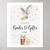 Boeken en Geschenken Wizard Party Sign Poster (Voorkant)