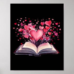 Boeken En Hartleraar Boekenwurm Boekenliefhebber V Poster