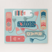 Boeken en het Lezen Gedekte Bladwijzer geïllustree Legpuzzel (Horizontaal)