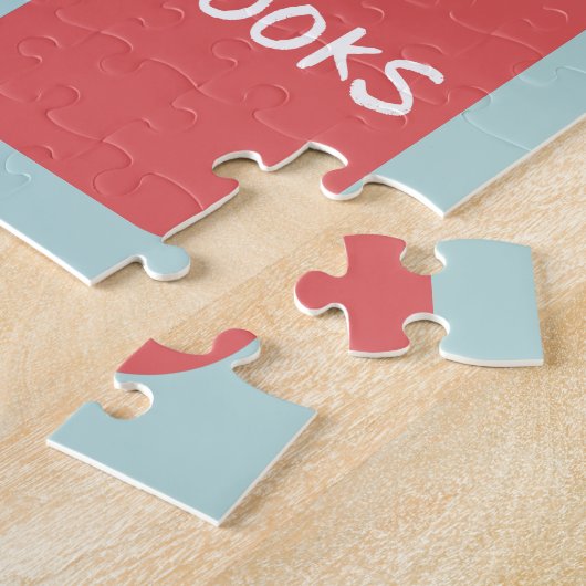 Boeken en het Lezen Gedekte Bladwijzer geïllustree Legpuzzel (Zijkant)