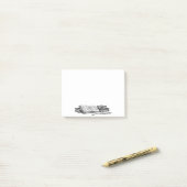 boeken en het schrijven Quill Stickies Post-it® Notes (Op bureau)