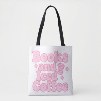 Boeken en ijskoffie tote bag