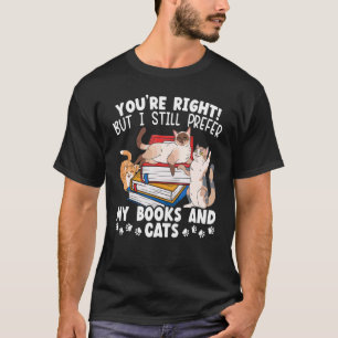 Boeken En Katten Liefde Kat Dier Boekenwurm T-shirt