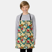 Boeken en katten schort (Gedragen)