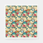 Boeken en katten servet (Voorkant)