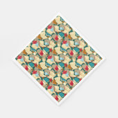 Boeken en katten servet (Hoek)