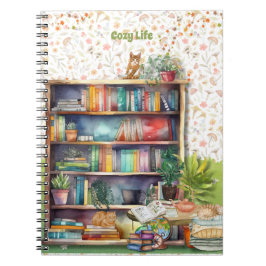 Boeken en kattenliefhebbers Hygge Verjaardag Pensi Notitieboek