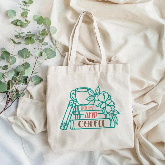 Boeken en koffie bibliothecaris tote bag