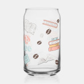 Boeken en koffie blikvorm glas (Achterkant)